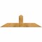 Ekena Millwork Portland Rough Sawn Timber Gable Bracket, Western Red Cedar, 60"W x 17"H x 2"D x 6"F, 7/12 Pitch GBW060X17X0206POR00RWR - alternate 1